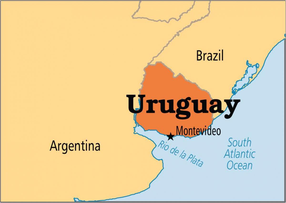 乌拉圭首都地图