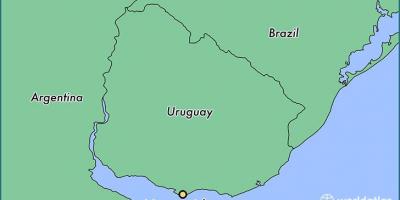 地图乌拉圭蒙得维的亚